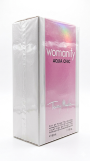 ادو تویلت زنانه موگلر وومنیتی آکوا شیک (اصل) (Womanity Aqua Chic) حجم 50 میلیلیتر