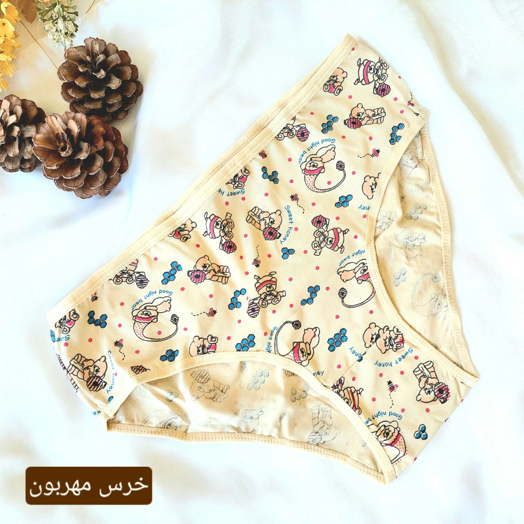 پک شورت زنانه نخی قواره دار سایز بزرگ 3XL طرح دار برند آلکیم